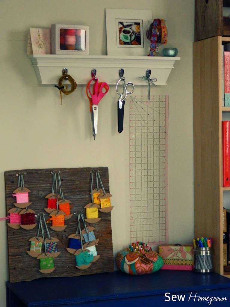 {DIY} Ribbon Storage