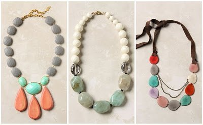 inspired by these three necklaces from Anthropologie