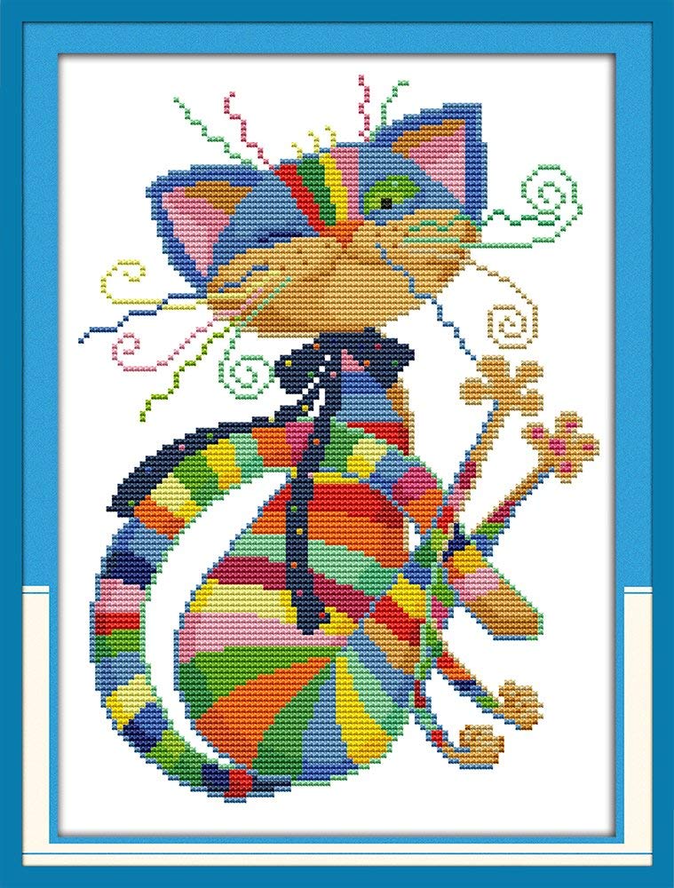 Mini Cats Cross Stitch Kit by Cotton Clara – Mochi Kids