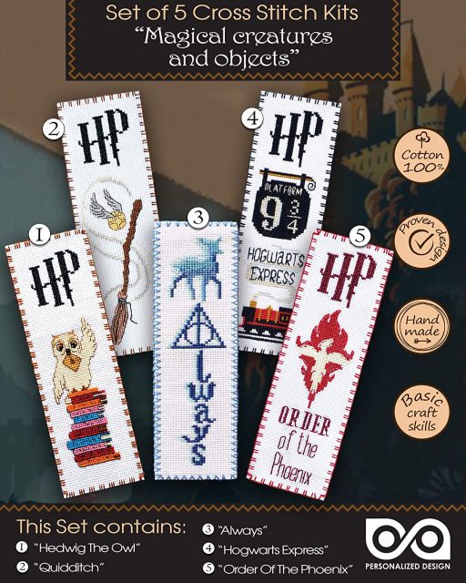 Harry Potter and the cross stitch pattern, Cross stitch