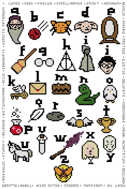 Free Harry Potter Cross-stitch Chart – Needle Work