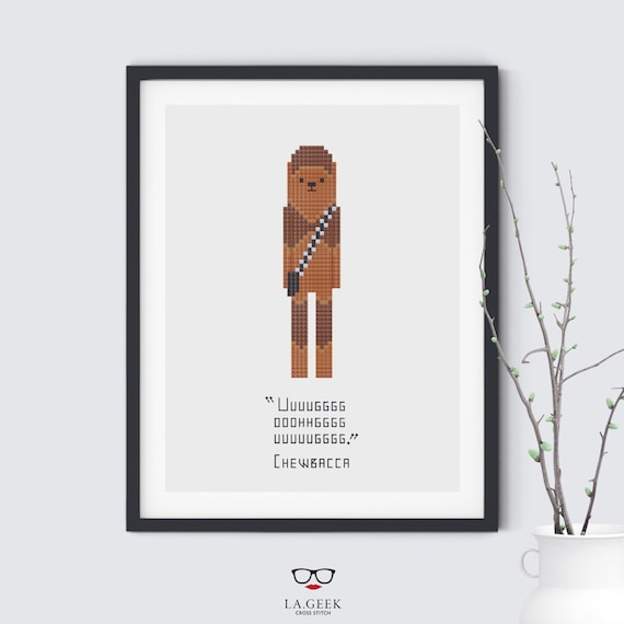 Chewbacca Quote - Star Wars - Cross Stitch Pattern - Instant Download